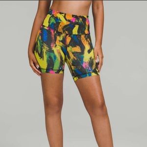 Lululemon Wunder Train High-Rise Short 6" - Undertone Black Multi